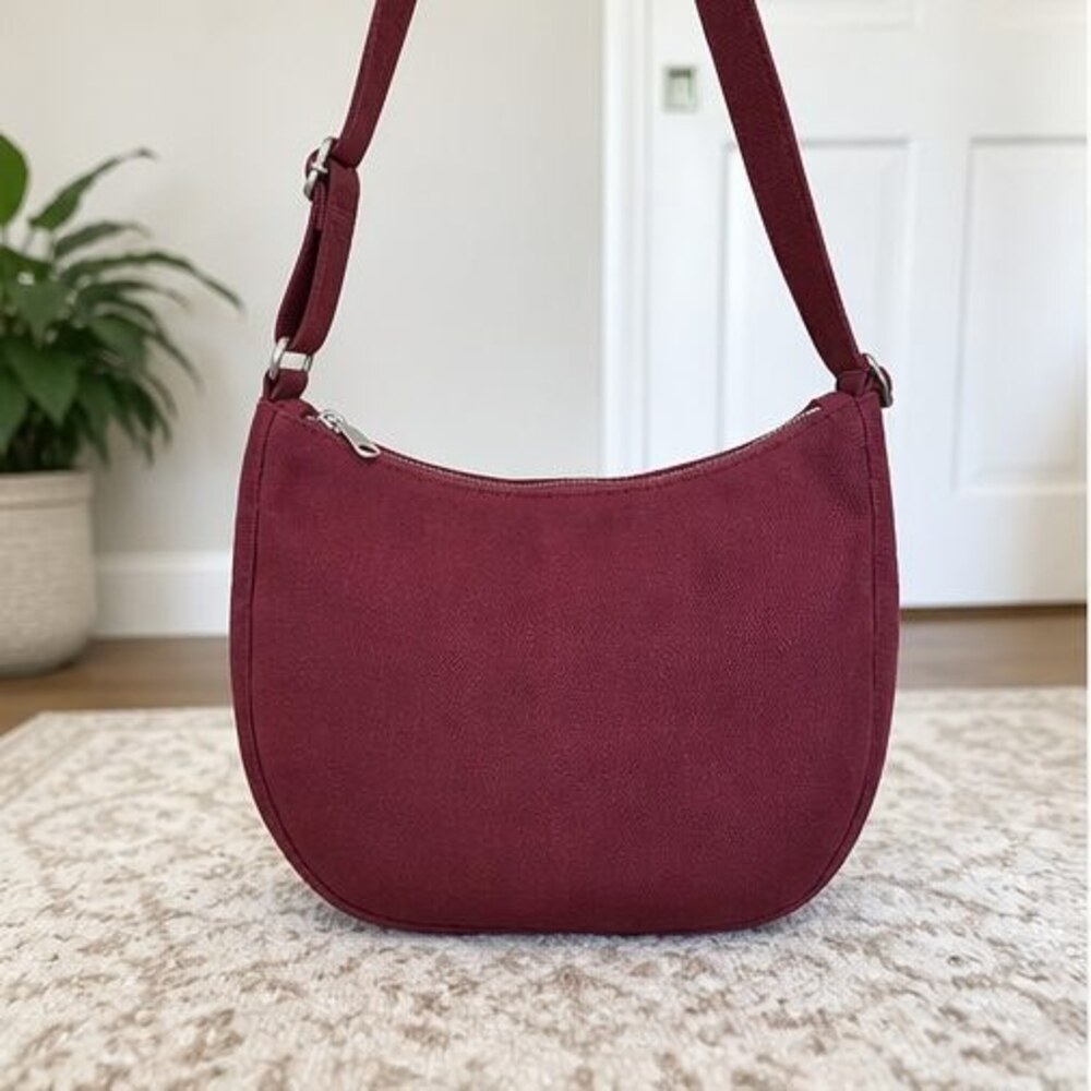 Merlot Canvas Crossbody Bag